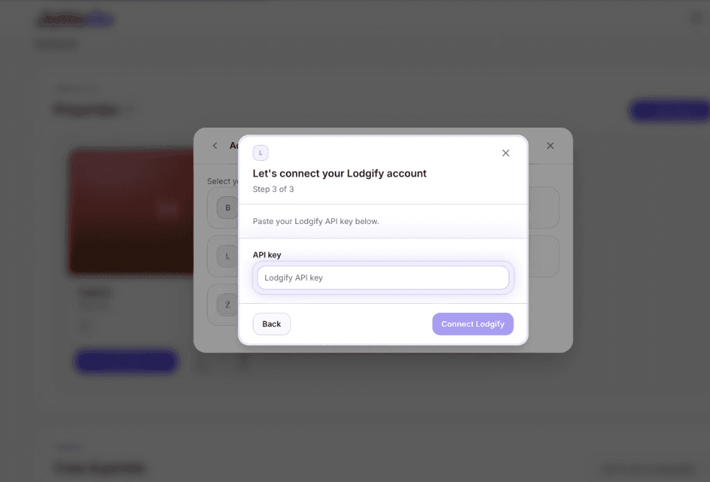 Connect Lodgify in JottoGo