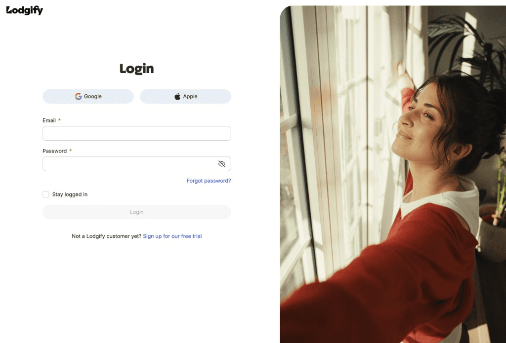 Log in to Lodgify